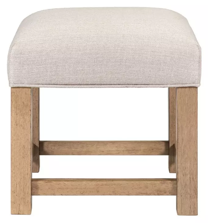 Corso Taupe Mist Upholstered Console Stool