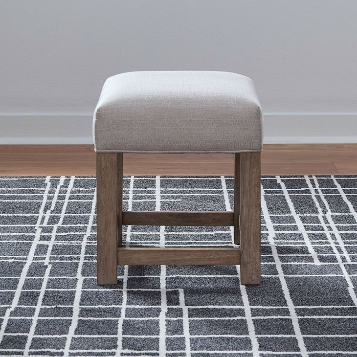 Portello Taupe Mist Upholstered Console Stool