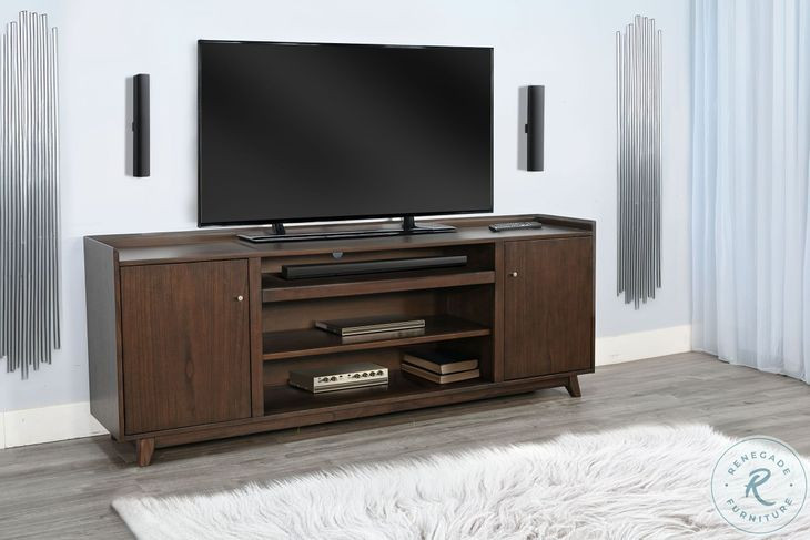 Sagewyn Dark Brown 2 Door 86" Media Cabinet