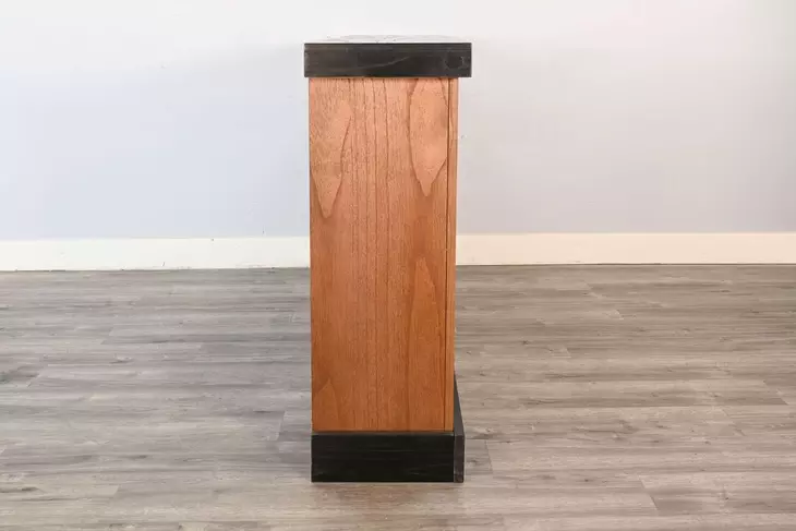 K3515BUC-W Black Magic and Umbra 78" Gabriella TV Stand with Mantle