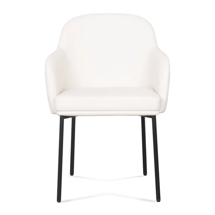 Sydney Cream Upholstered Arm Chair Set of 2