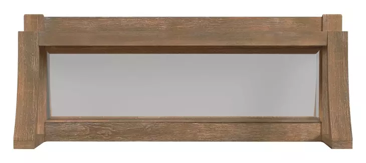 Flex Sandbar Oak Server and Hutch with USB Charging