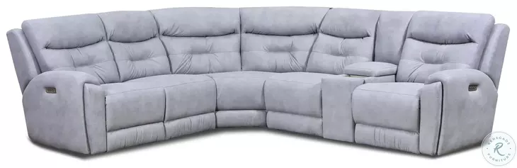 Point Break Telluride Stone Triple Power Reclining LAF Sectional