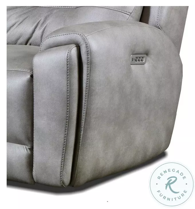 Point Break Scottsdale Greystone Triple Power Reclining Sofa with USB Ports