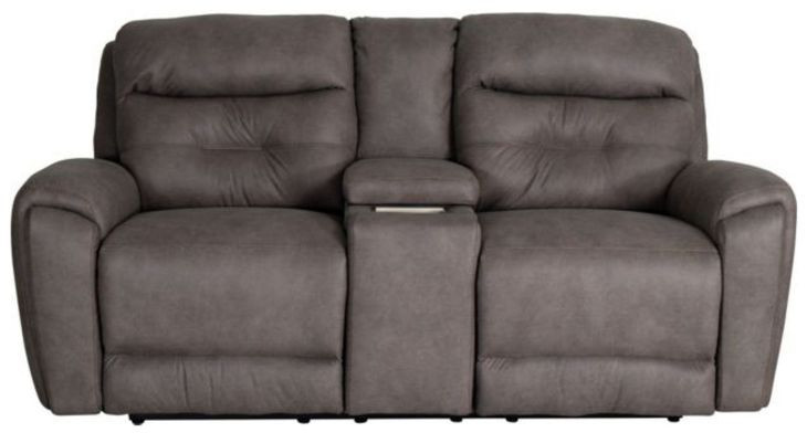 Point Break Telluride Stone Power Reclining Sofa with Power Headrest and Lumbar