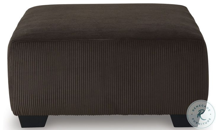 Firescrest Chocolate Oversized Accent Ottoman