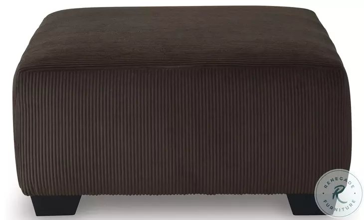 Landsings Chocolate Oversized Accent Ottoman