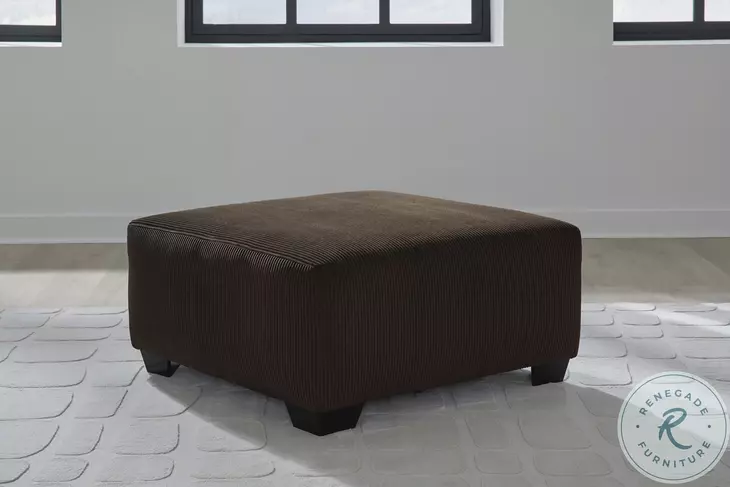 Landsings Chocolate Oversized Accent Ottoman