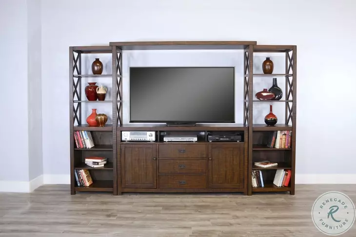 Havenstead Dark Brown 114" Entertainment Wall
