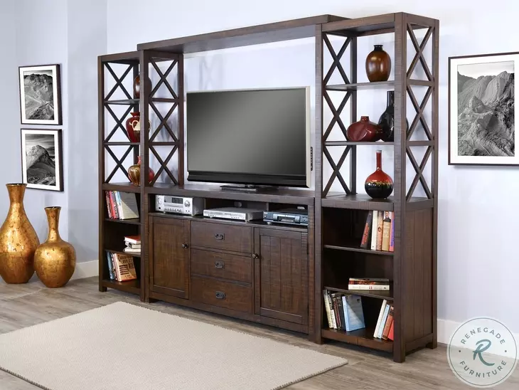 Havenstead Dark Brown 114" Entertainment Wall