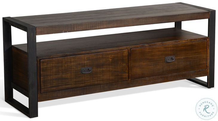 Ember Grace Dark Brown 64" TV Console