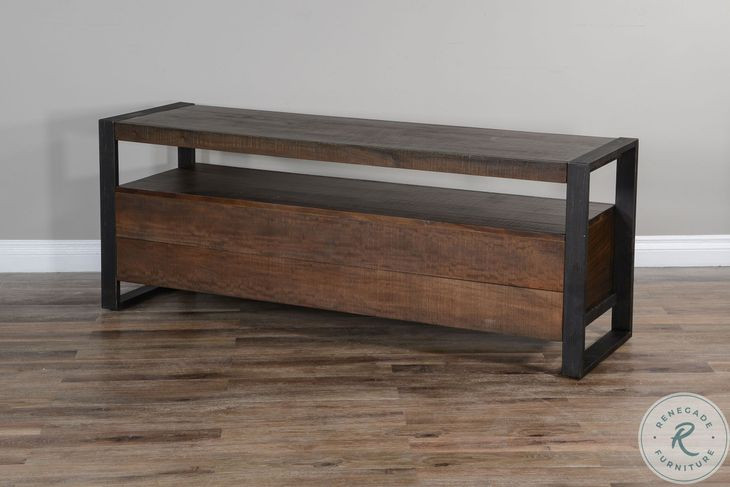 Ember Grace Dark Brown 64" TV Console