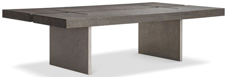 Polus Zeno and Graphite Rectangular Cocktail Table