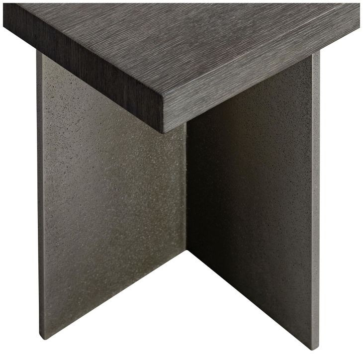 Polus Zeno and Graphite Square Side Table