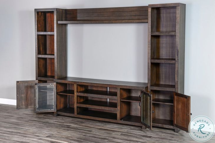 Havenstead Dark Brown 112" Entertainment Wall