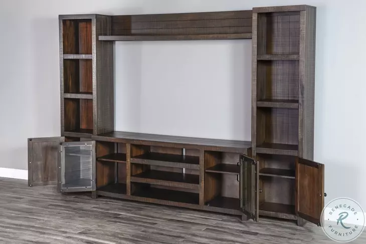 Havenstead Dark Brown 112" Entertainment Wall