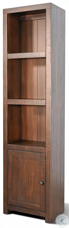 Hearthwood Haven Dark Brown 112" Media Wall with Log Fireplace Insert