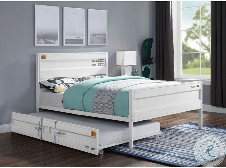 Cargo White Full Panel Bed