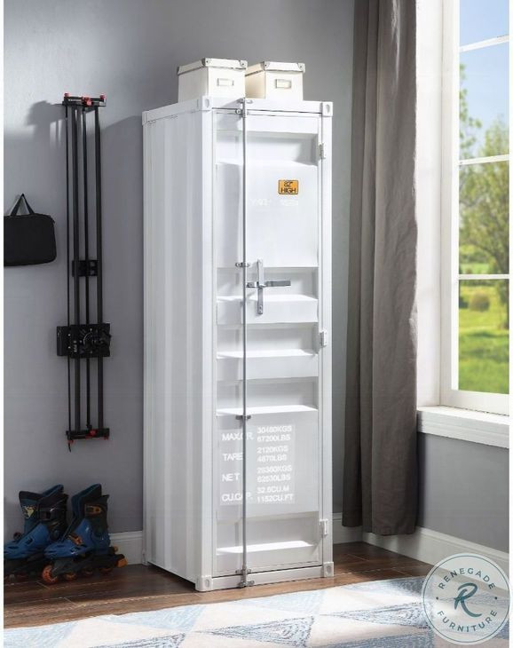 Cargo White 1 Door Wardrobe