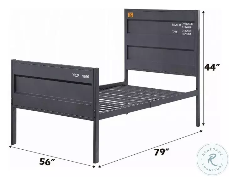 Cargo Gunmetal Full Panel Bed