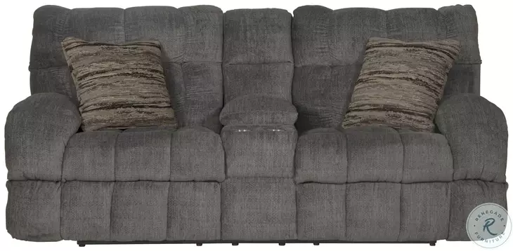 Ashland Granite Lay Flat Reclining Console 86" Loveseat