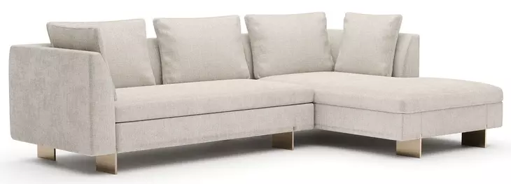 Altura Oatmeal 2 Piece Modular RAF Chaise Sectional