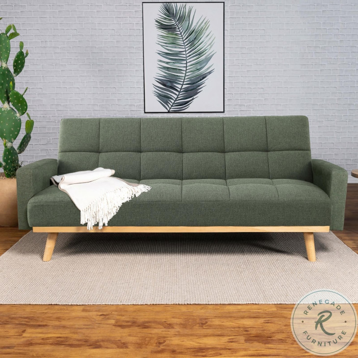 Kourtney Sage Green Sofa Bed From Coaster Furniture Coleman Furniture