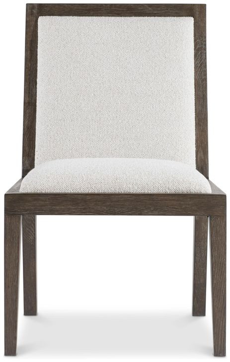 Outline Cream Performance Fabric and Cassel Wooden Frame Side Chair