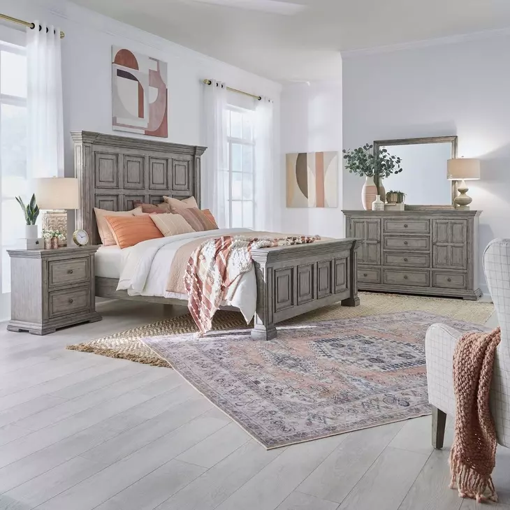 Grand Canyon Graystone 2 Drawer Nightstand with USB Charging