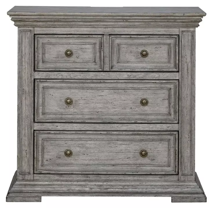 Grand Canyon Graystone 3 Drawer Bedside Chest with USB Charging