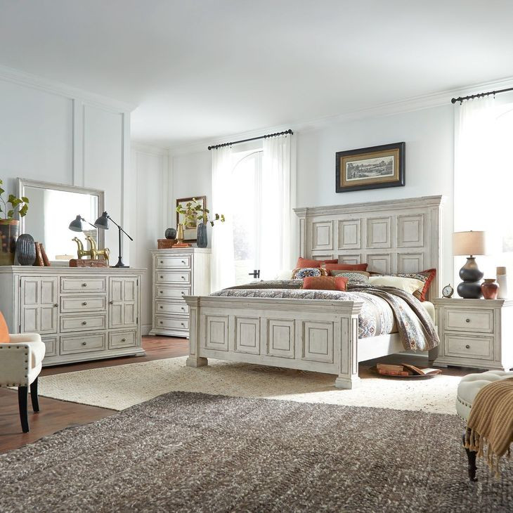 Grand Canyon Whitestone 6 Drawer Dresser with Mirror