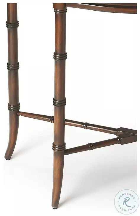 Cherry Skilling Demilune Console Table