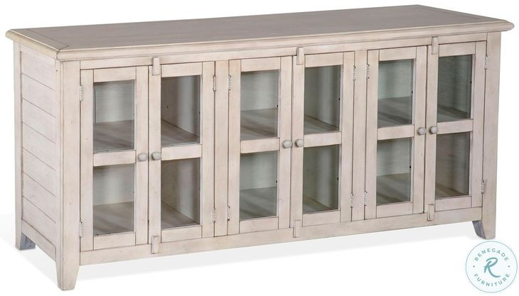 Hearthwood Haven White 70" TV Console