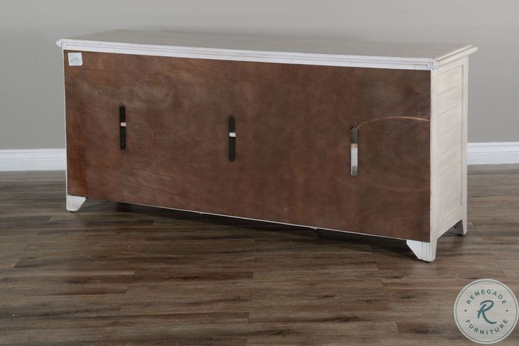 Hearthwood Haven White 70" TV Console