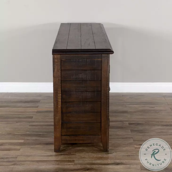 Havenstead Dark Brown 70" TV Console