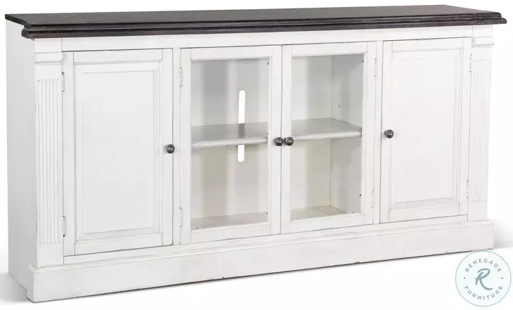 Sagewyn White 81" Media Console