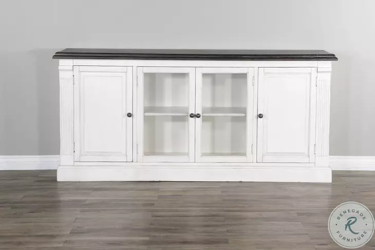 Sagewyn White 81" Media Console