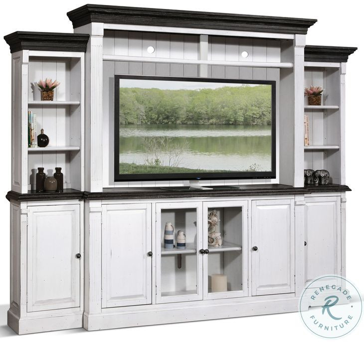 Cozy Luxe White 124" Entertainment Wall