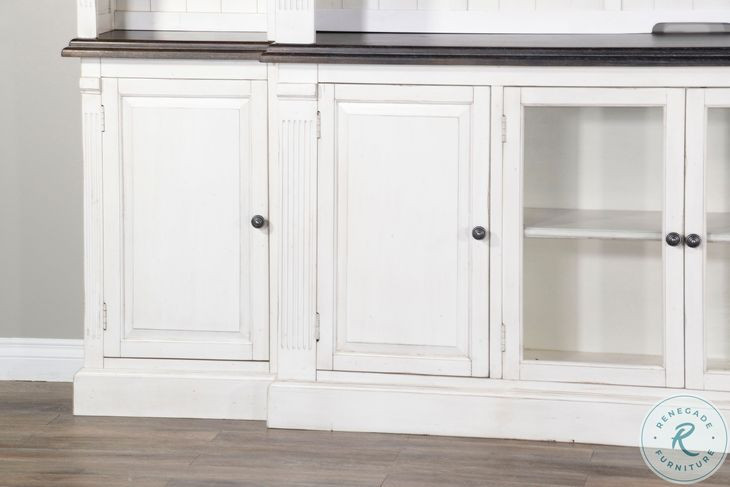 Cozy Luxe White 124" Entertainment Wall