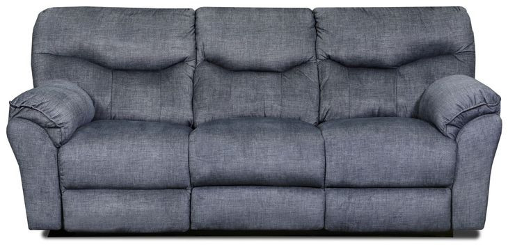 Power Play Charcoal 96" Power Reclining Sofa with USB Charging