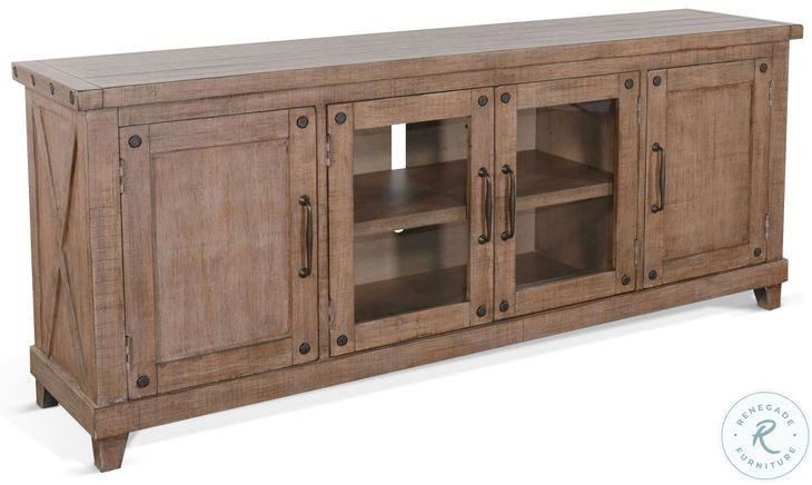 Cozy Luxe Natural 74" Media Console