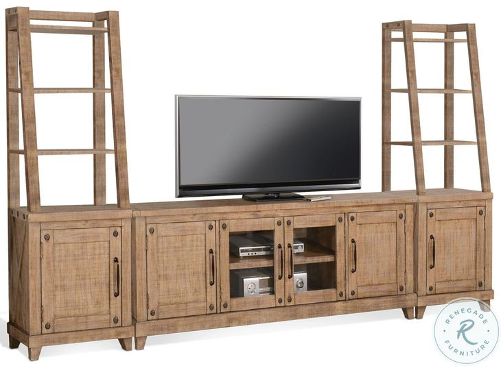 Cozy Luxe Natural 74" Media Console