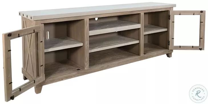 Legacy Loft Light Gray 74" Media Console