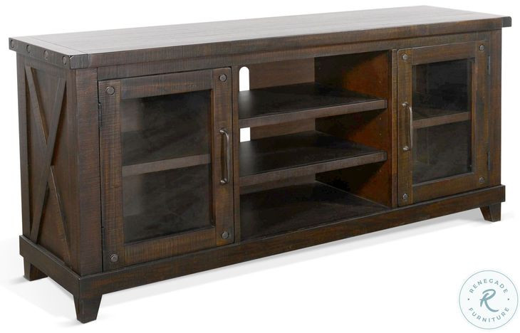 Legacy Loft Dark Brown 64" Media Console