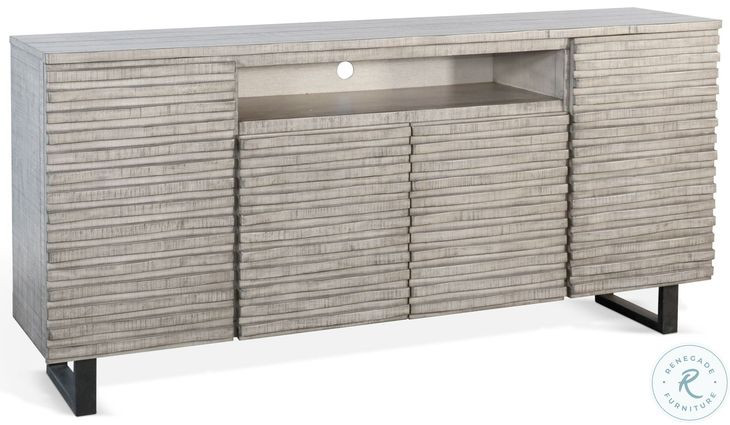 Elmcrest Gray 72" Media Console and Server