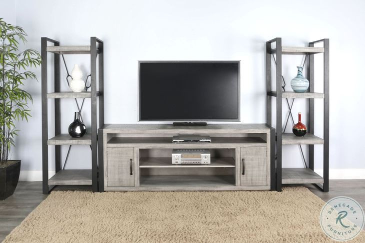 Elmcrest Gray 78" Media Console