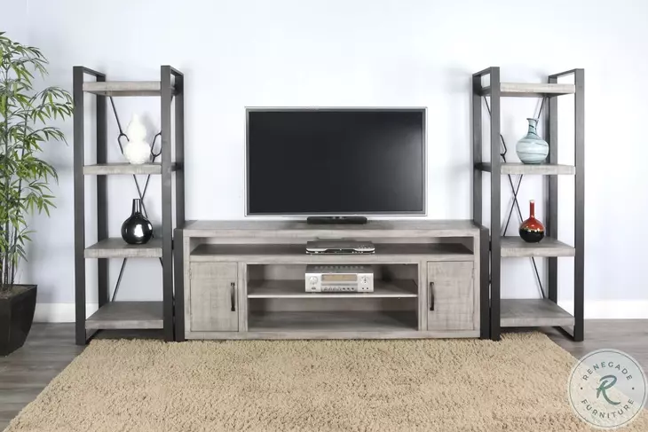 Elmcrest Gray 78" Media Console