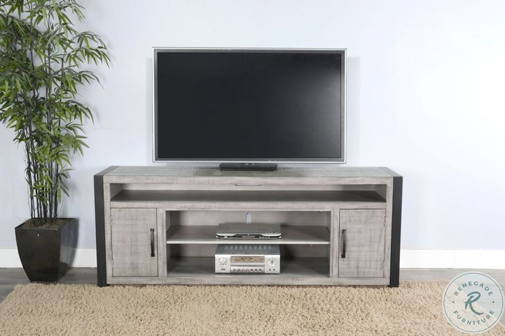 Elmcrest Gray 78" Media Console