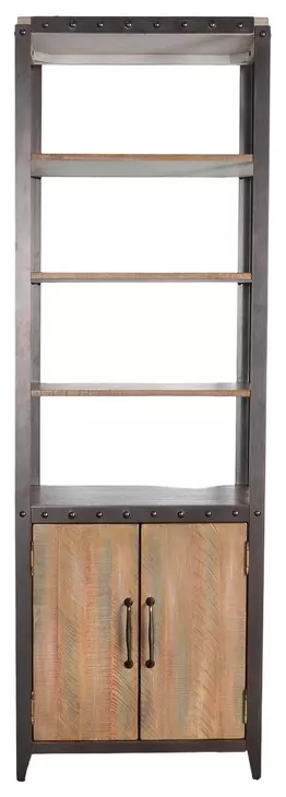 San Diego Antique Brown 2 Door Tall Bookcase