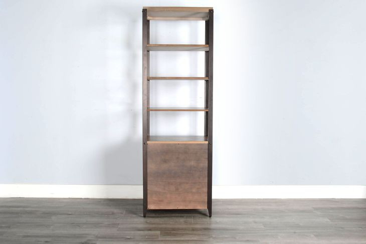 San Diego Antique Brown 2 Door Tall Bookcase